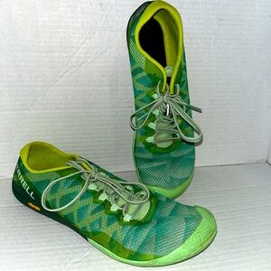 Merrell Vapor Glove 3 Garden Topiary Green Barefoot Running Shoes Women's 9.5